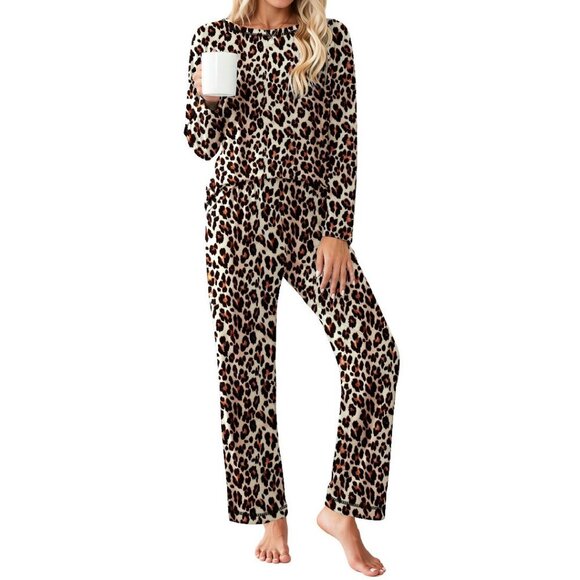Other - Women's Long Sleeve Pajama Set with Pockets Soft Sleepwear S-XXL